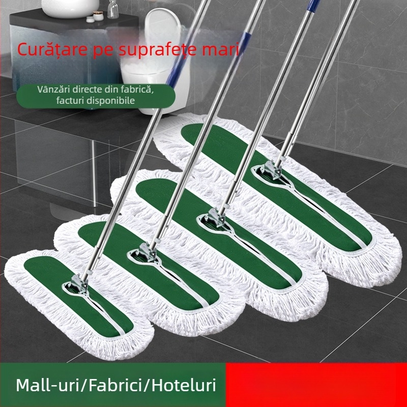 Cap de mop din bumbac, înlocuibil pentru mop universal, curățenie domestică, fără spălare manuală