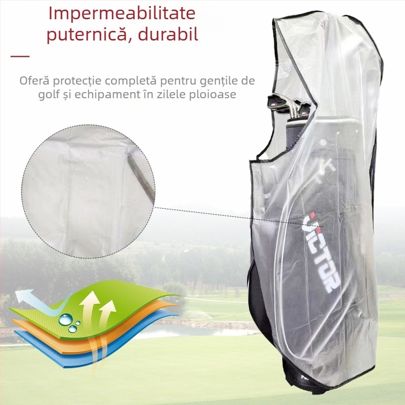 Husă PVC pentru geanta de golf - impermeabilă, protecție împotriva prafului, pentru exterior