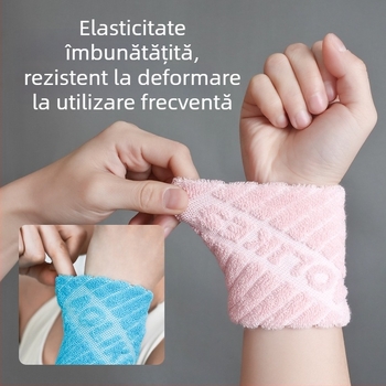 AOLIKES Bandă sport pentru încheietură, respirabilă, absorbantă de transpirație, din bumbac, pentru alergare, baschet și badminton