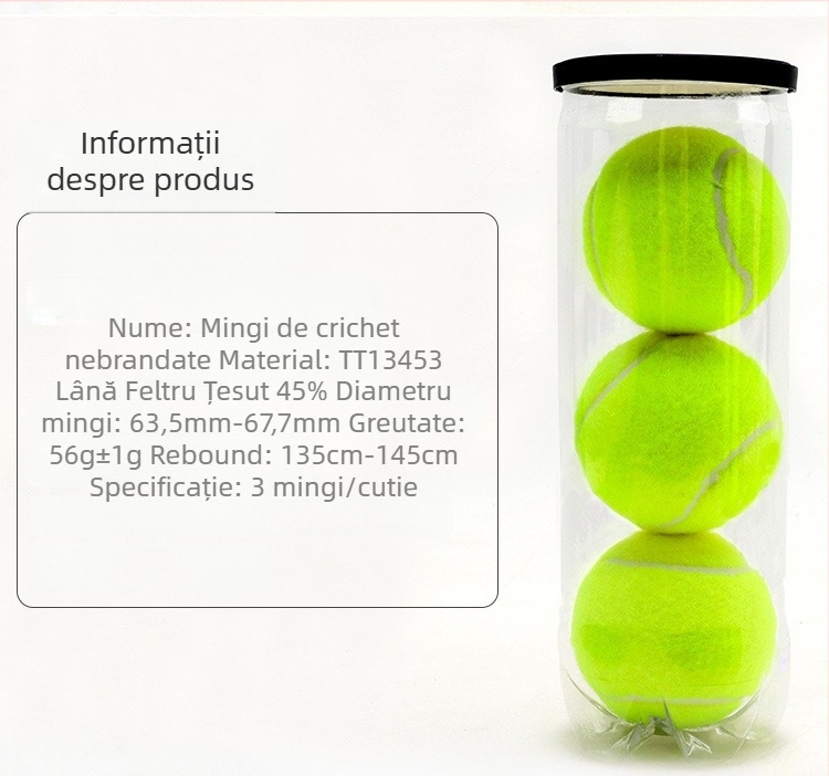 Bile PADEL, pachet de 3, elasticitate înaltă, cauciuc dur