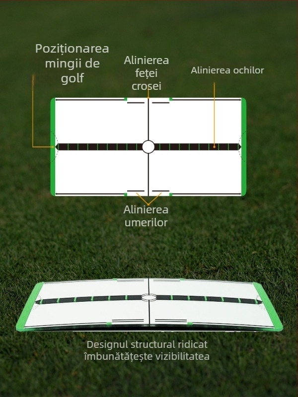 Oglindă de corecție pentru putting în golf – dispozitiv de antrenament, accesorii mini golf