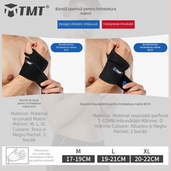 TMT protecție pentru încheietura – suport sportiv reglabil pentru baschet, badminton și volei