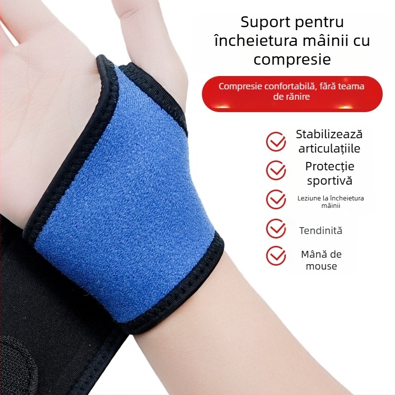 Bandă de compresie a încheieturii pentru sporturi: protecție pentru baschet, badminton, volei și yoga