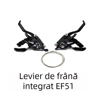 EF51 manetă de schimbător de viteze integrată pentru bicicletă de munte, compatibilă cu 21/24/7/8 viteze