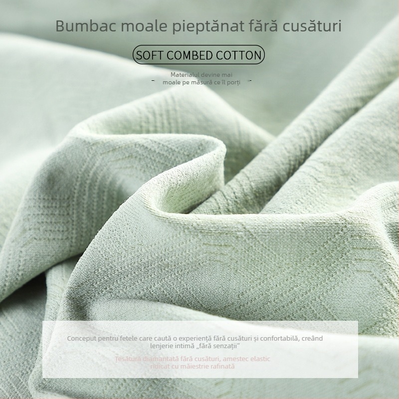 Jade Box Grafenă 3.0 Lenjerie intimă pentru femei, fără cusur, confortabilă, simplă, cu funda, talie medie