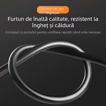 Ventil pentru baloane, pompă pentru bicicletă și pompă de înaltă presiune pentru mingi — set exterior din trei piese cu baschet, minge de fotbal și inel de înot