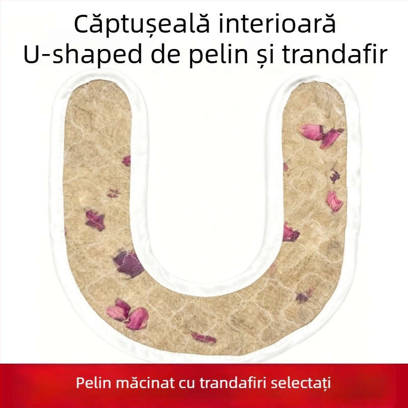Pernă cu apă caldă în formă de U pentru umăr și gât