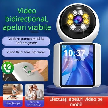 Cameră video bidirecțională inteligentă pentru monitorizare în casă, supraveghere pentru persoane în vârstă și copii, cu Wi-Fi