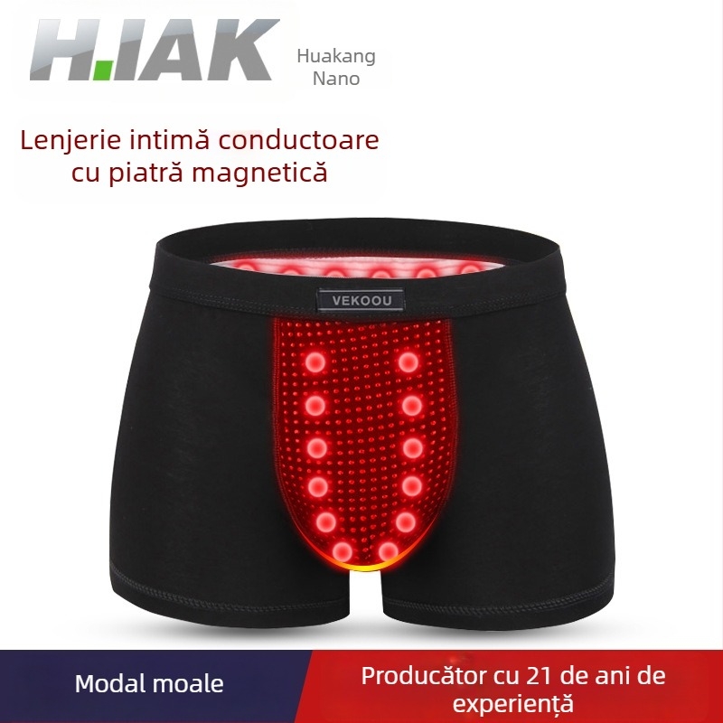Chiloți bărbătești cu turmalină și magneți, căptușeală modal, confortabili