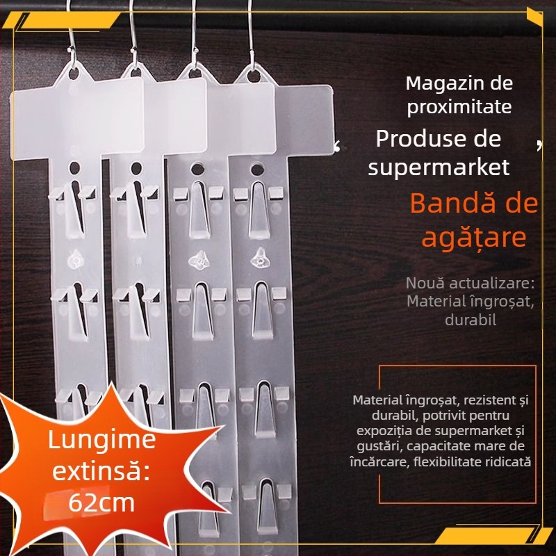 Cârlig de afișare din plastic transparent pentru gustări, cârlig unic, design modern minimalist