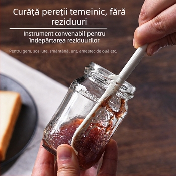 Spatulă din silicon pentru coacere și amestecarea cremei, ustensilă de bucătărie multifuncțională, spatulă mică pentru unt și borcane de gem