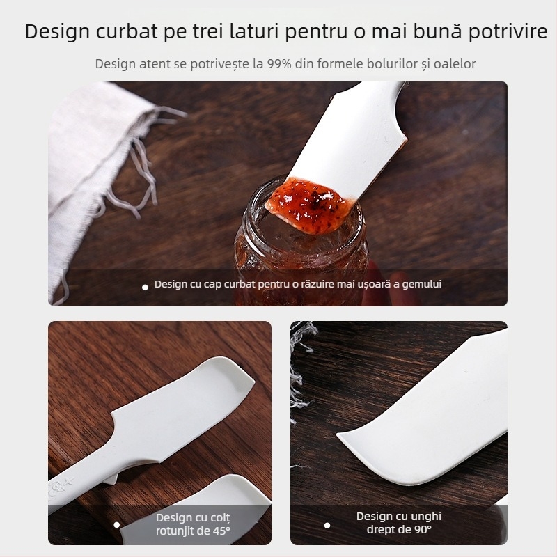 Spatulă din silicon pentru coacere și amestecarea cremei, ustensilă de bucătărie multifuncțională, spatulă mică pentru unt și borcane de gem