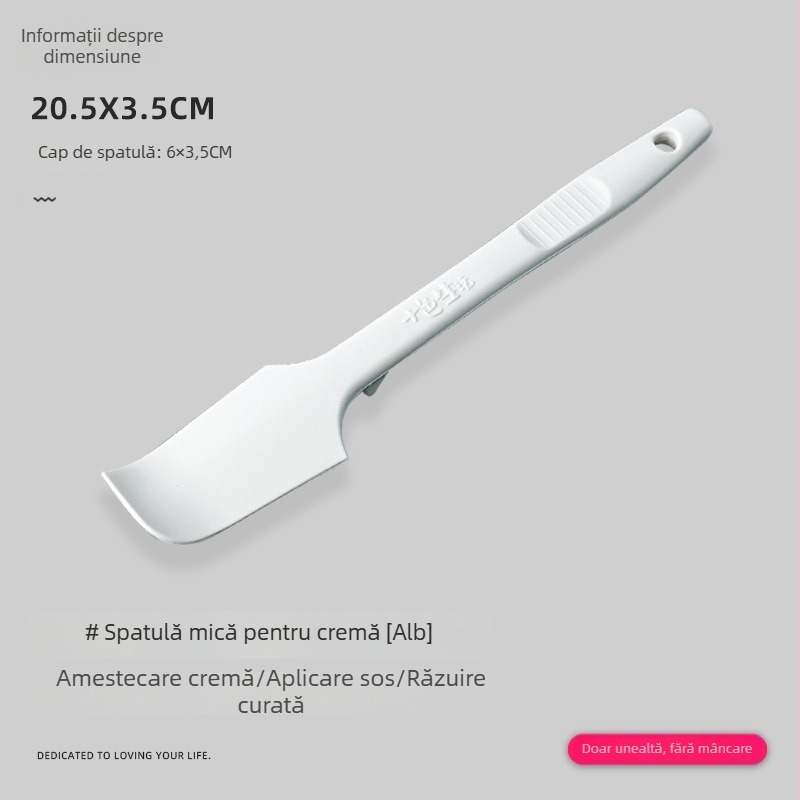 Spatulă din silicon pentru coacere și amestecarea cremei, ustensilă de bucătărie multifuncțională, spatulă mică pentru unt și borcane de gem