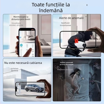 A9 Cameră de supraveghere HD fără fir, inteligentă, pentru uz casnic, înregistrare la distanță prin telefon