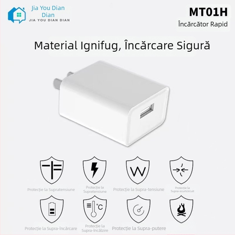 MT01H Încărcător USB 5V 2A pentru dispozitive Android și Apple Lightning
