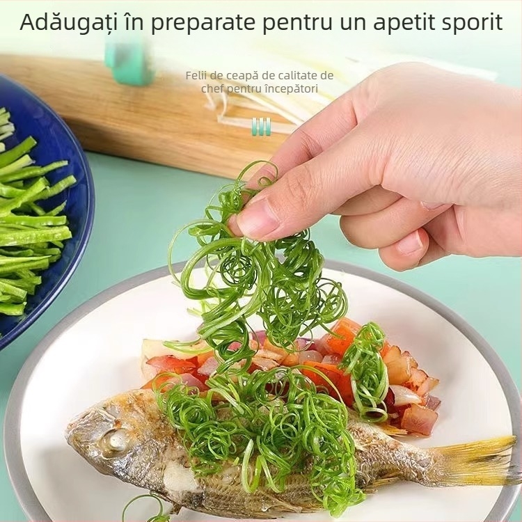 Răzuitor din oțel inoxidabil pentru ceapă verde - tăietor de legume multifuncțional
