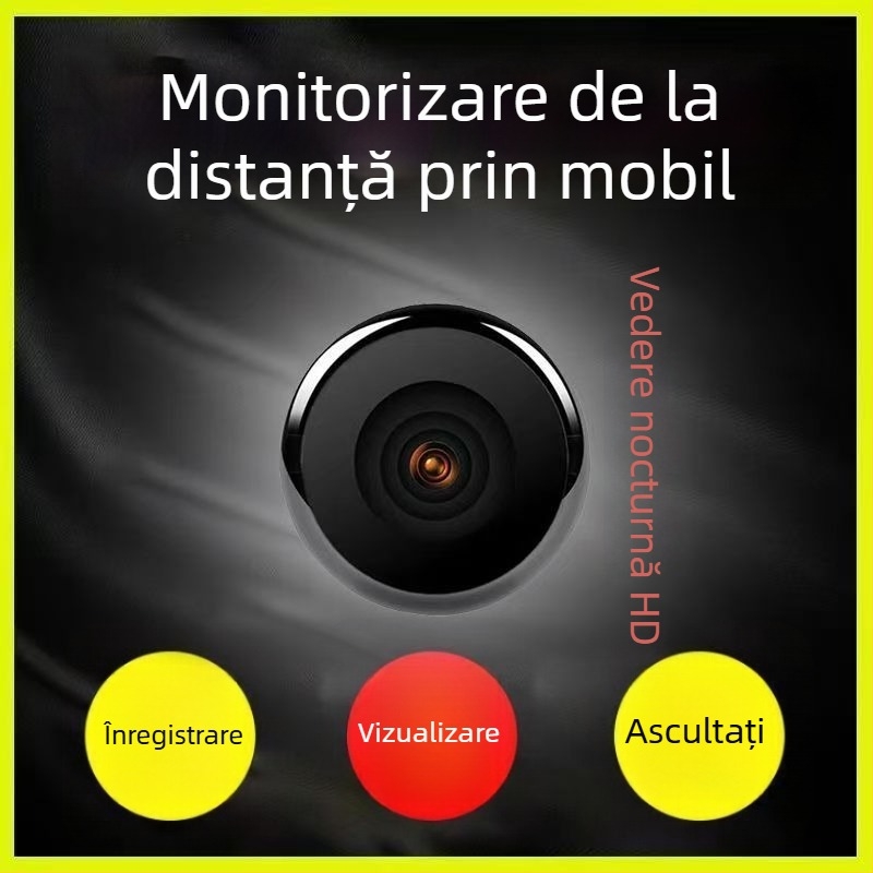 Cameră wireless HD de 24 ore, cu baterie încorporată, pentru monitorizare în interior și exterior, autonomie în timpul întreruperilor de alimentare
