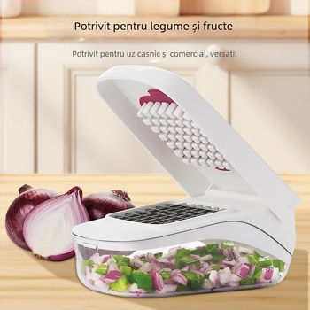 Răzător și tăietor multifuncțional pentru bucătărie, pentru cuburi de ceapă, felii de fructe și legume
