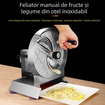 Feliator manual din oțel inoxidabil pentru fructe și legume – unealtă de bucătărie multifuncțională pentru cartofi, lămâi și rădăcină de lotus, pentru uz casnic