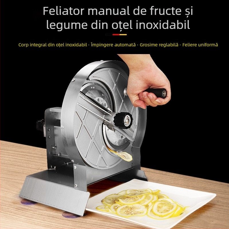 Feliator manual din oțel inoxidabil pentru fructe și legume – unealtă de bucătărie multifuncțională pentru cartofi, lămâi și rădăcină de lotus, pentru uz casnic