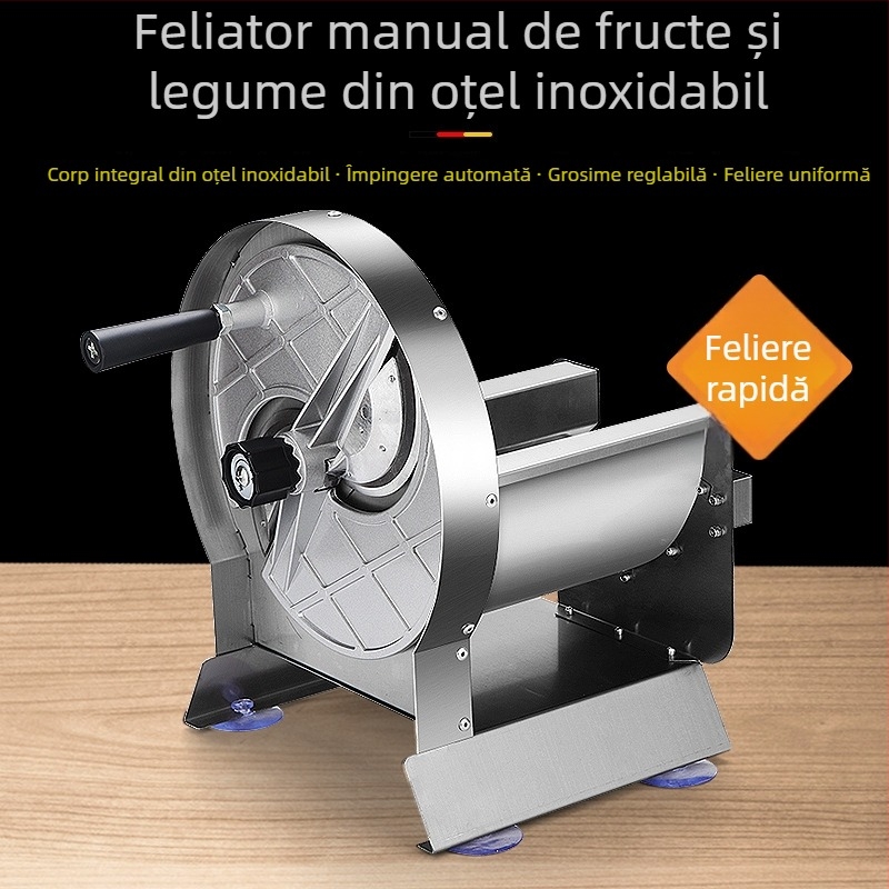 Feliator manual din oțel inoxidabil pentru fructe și legume – unealtă de bucătărie multifuncțională pentru cartofi, lămâi și rădăcină de lotus, pentru uz casnic
