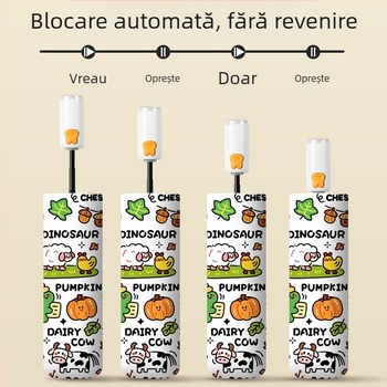 Umbrelă pentru copii, pentru băieți și fete, ideală pentru școală, complet automată, deschidere și închidere cu un singur atingere, bandă reflectorizantă, pliabilă