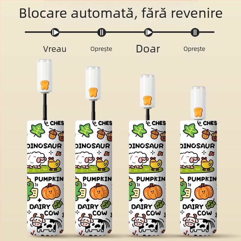 Umbrelă pentru copii, pentru băieți și fete, ideală pentru școală, complet automată, deschidere și închidere cu un singur atingere, bandă reflectorizantă, pliabilă