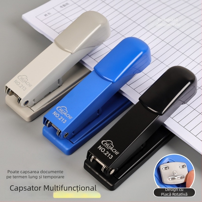 Capsator de birou mare, Nr. 12 pentru documente, capsator greu pentru legarea documentelor groase, design ergonomic