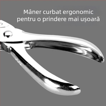 Deli 0114 Perforator manual pentru hârtie și carduri, gaură circulară unică, perforare și legare paginilor