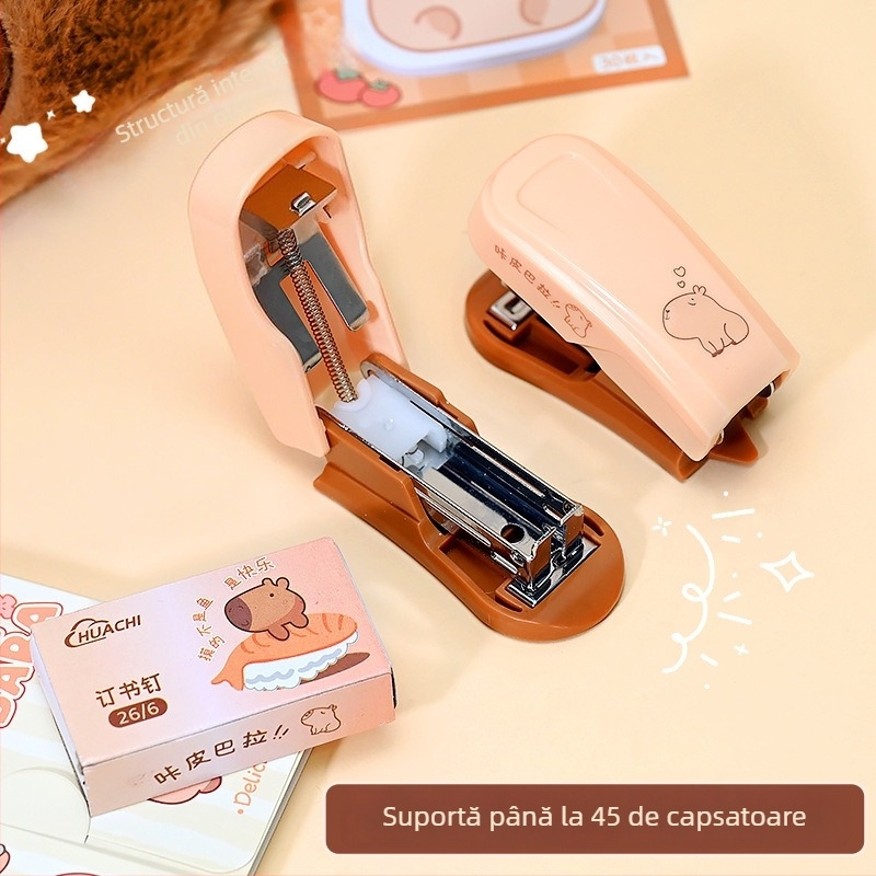 Set capsator Kapibala – papetărie birou mini, multifuncțional