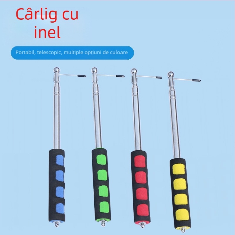 Cârlig telescopic pentru prinderea inelelor