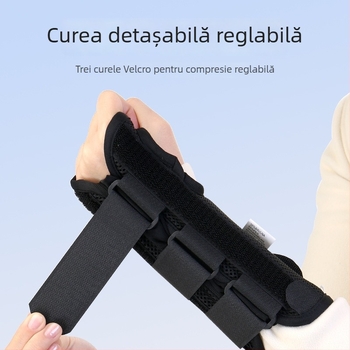 Orteza pentru încheietură cu placă din oțel – suport pentru articulația încheieturii, curele de prindere, protecție pentru încheietură