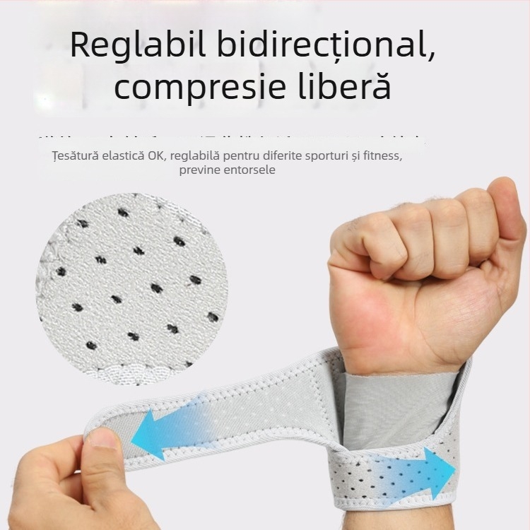 Brățară de încheietură din neopren cu suport arcuit, curea respirabilă, protecție compresivă a încheieturii pentru adulți, echipament badminton și tenis