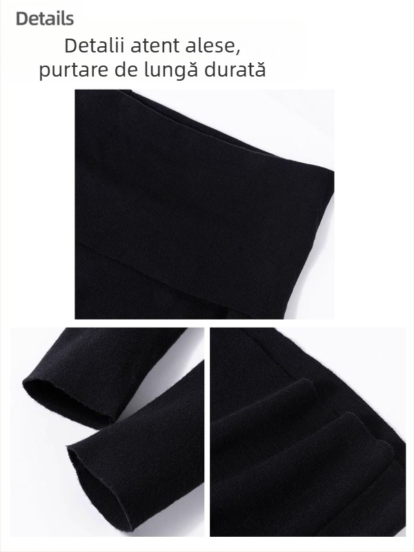 Set de iarnă pentru femei în stil coreean, costum din două piese cu palton, aspect elegant
