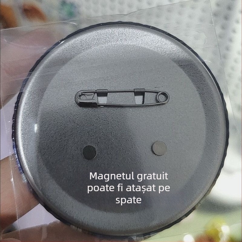 Pinuri magnetice transparente și raft pentru bare magnetice pentru plăci perforate, decor de dormitor în stil INS și anime.