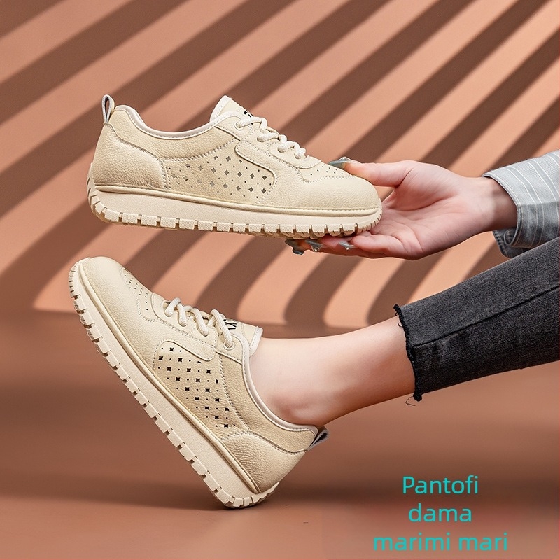 Sneakeri femei cu talpă moale, respirabili, confortabili, 2025 primăvară-vară, pantofi casual pentru femei, mărime mare