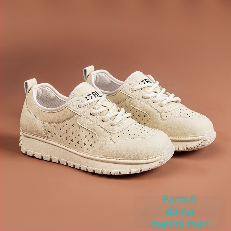 Sneakeri femei cu talpă moale, respirabili, confortabili, 2025 primăvară-vară, pantofi casual pentru femei, mărime mare