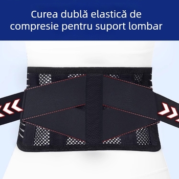 Centură sport pentru talie, unisex, respirabilă, susținere lombară pentru hernie de disc și efort
