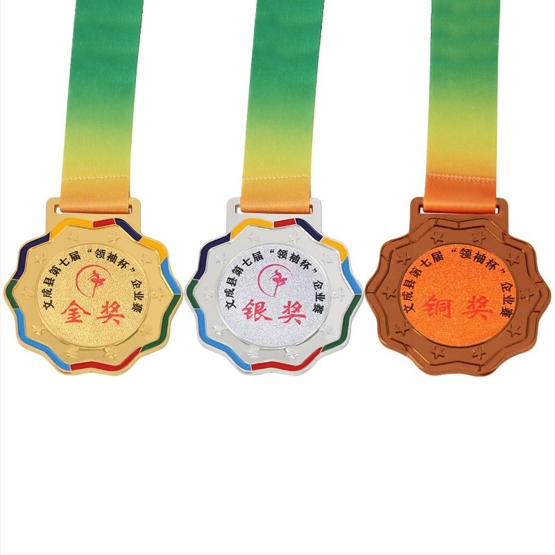 Medalii metalice pentru evenimente sportive, medalii de aur la maraton, medalii memoriale creative pentru școli și copii