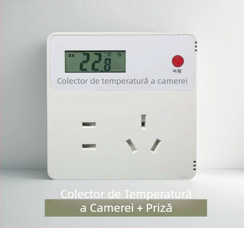 Senzor interior de temperatură și umiditate cu control inteligent al prizei