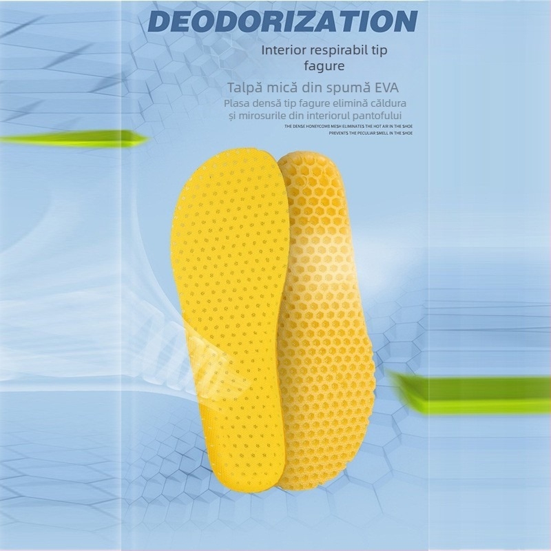 Talpă de pantofi cu structură fagure, deodorant pe bază de plante, foarte moale, elasticitate înaltă, unisex
