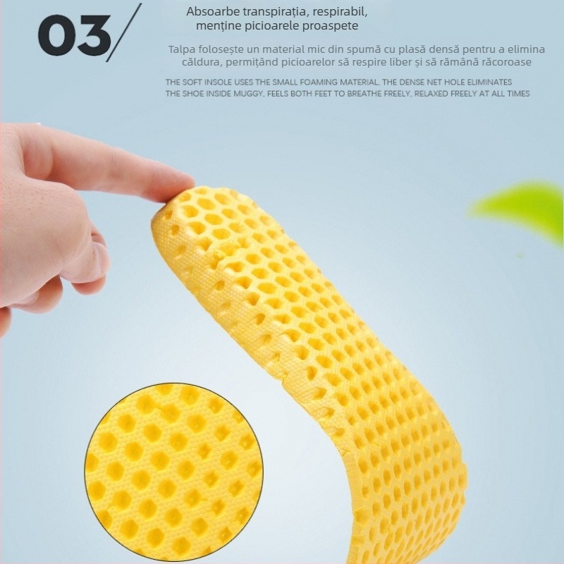 Talpă de pantofi cu structură fagure, deodorant pe bază de plante, foarte moale, elasticitate înaltă, unisex