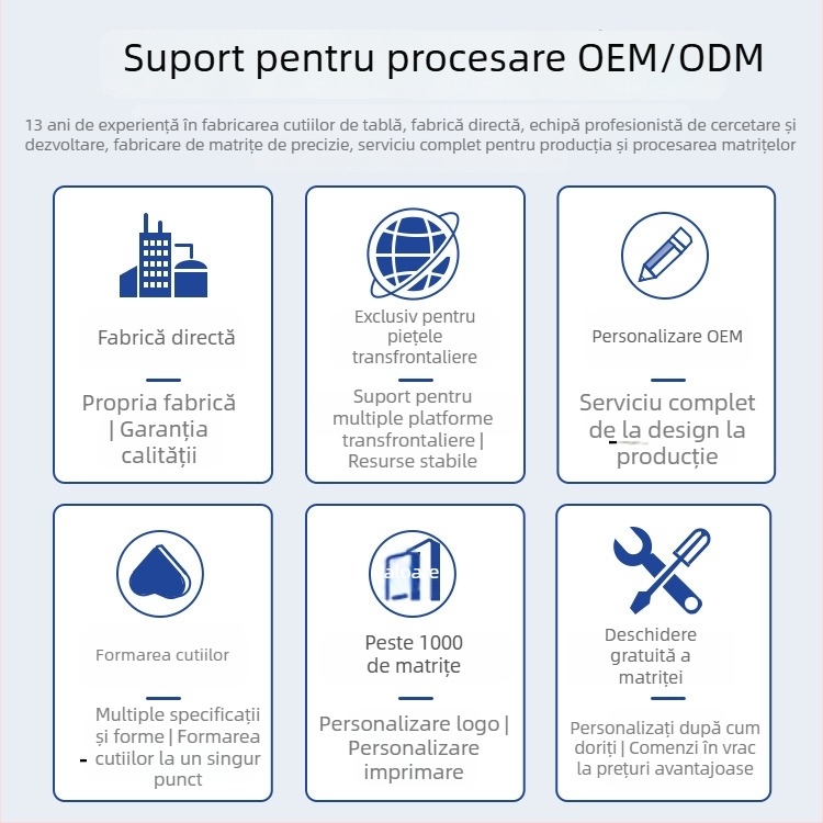 Recipient circular din tablă metalică pentru ambalare generală; perforabil; recipient gol pentru alimente