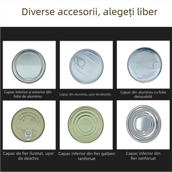 Cutie metalică alimentară din tablă pentru ceai, pudră de cafea, lapte pentru animale de companie pudră, alimente solide și pudră de matcha
