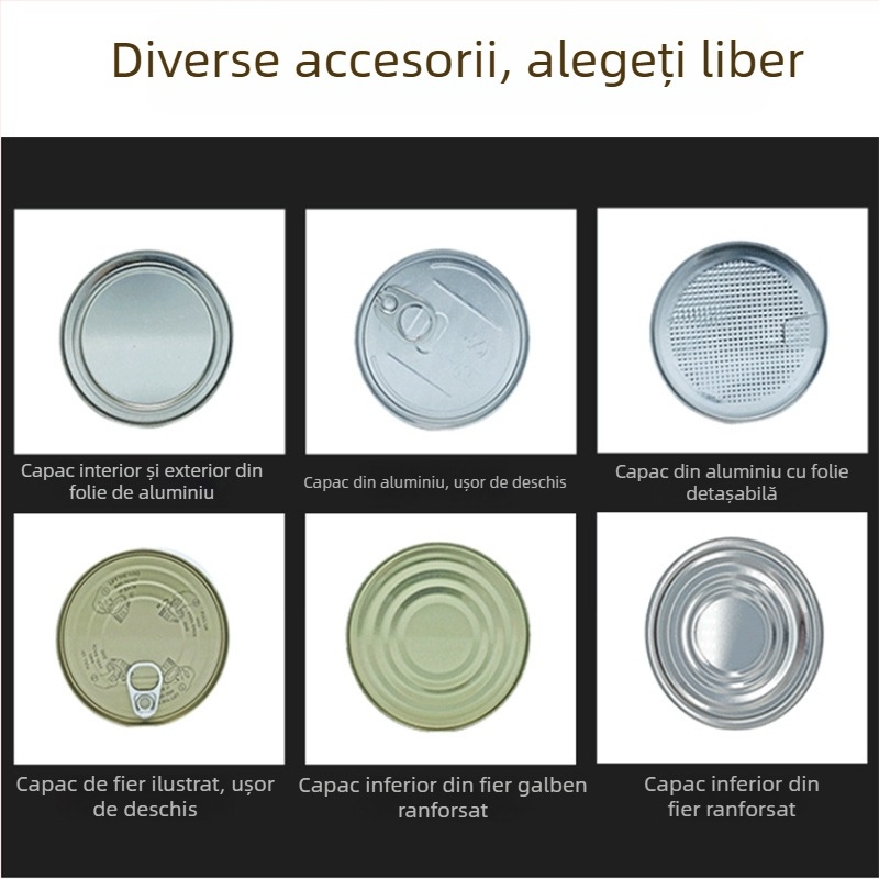 Cutie metalică alimentară din tablă pentru ceai, pudră de cafea, lapte pentru animale de companie pudră, alimente solide și pudră de matcha