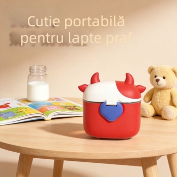 Cutie portabilă pentru lapte praf de bebeluși, cu capacitate mare, compartimente sigilate, rezistente la umezeală pentru călătorii.
