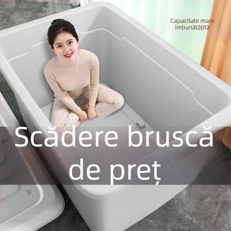 Cutie de depozitare din plastic, capacitate mare, înaltă și cu pereți groși