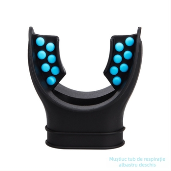 Sm04 Mufă de gură pentru scufundări, din silicon bi-color, accesoriu pentru furtunul de respirație, de unică folosință, anti-înecire