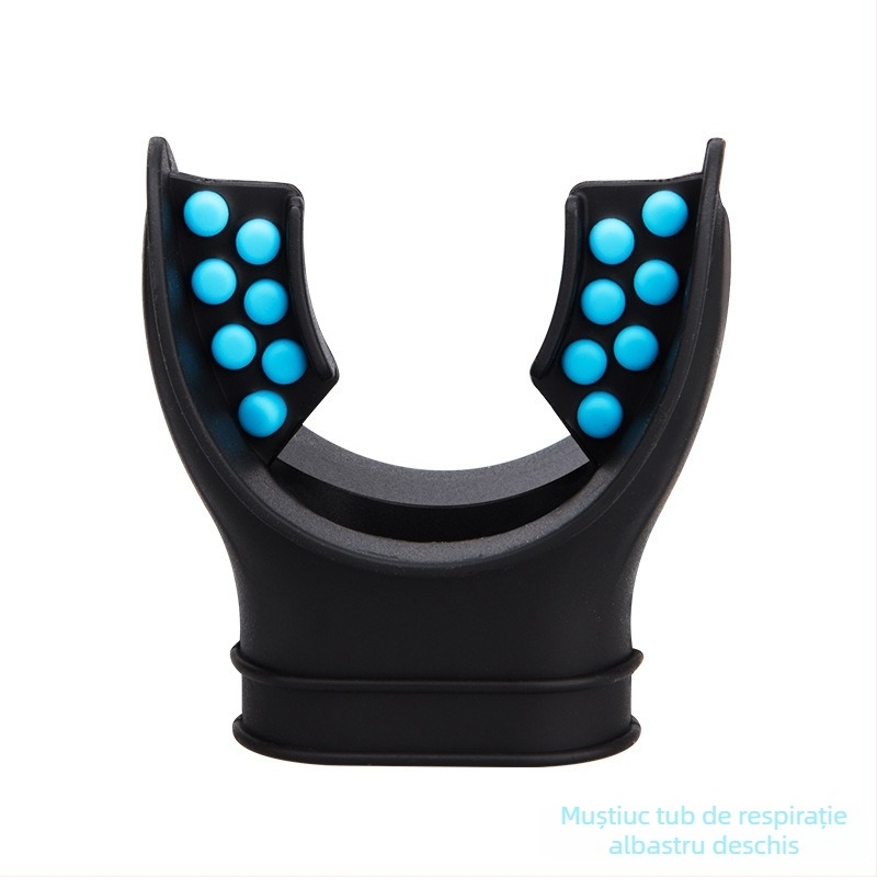 Sm04 Mufă de gură pentru scufundări, din silicon bi-color, accesoriu pentru furtunul de respirație, de unică folosință, anti-înecire
