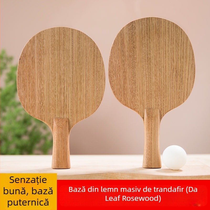 Lamă profesională pentru tenis de masă — lemn masiv de palisandru roșu, construcție cu un singur strat, joc ofensiv.